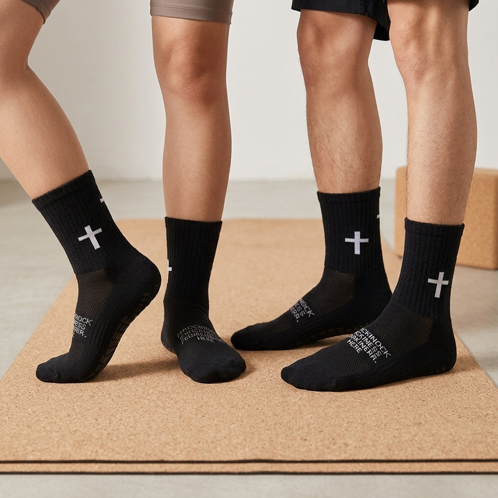 Rutschfeste Yoga-Socken mit Grip-Sohle