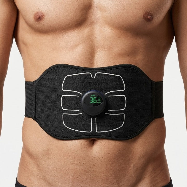 EMS abdominal belt – 6 training modes, USB rechargeable