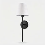 Wireless LED wall lamp with remote control, RGB light and color temperature, no drilling