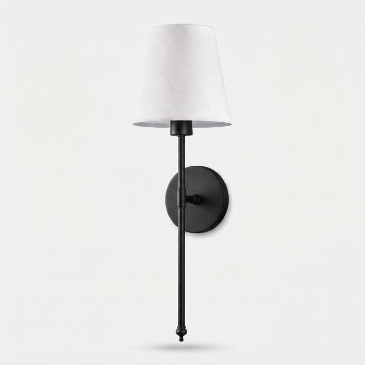 Wireless LED wall lamp with remote control, RGB light and color temperature, no drilling