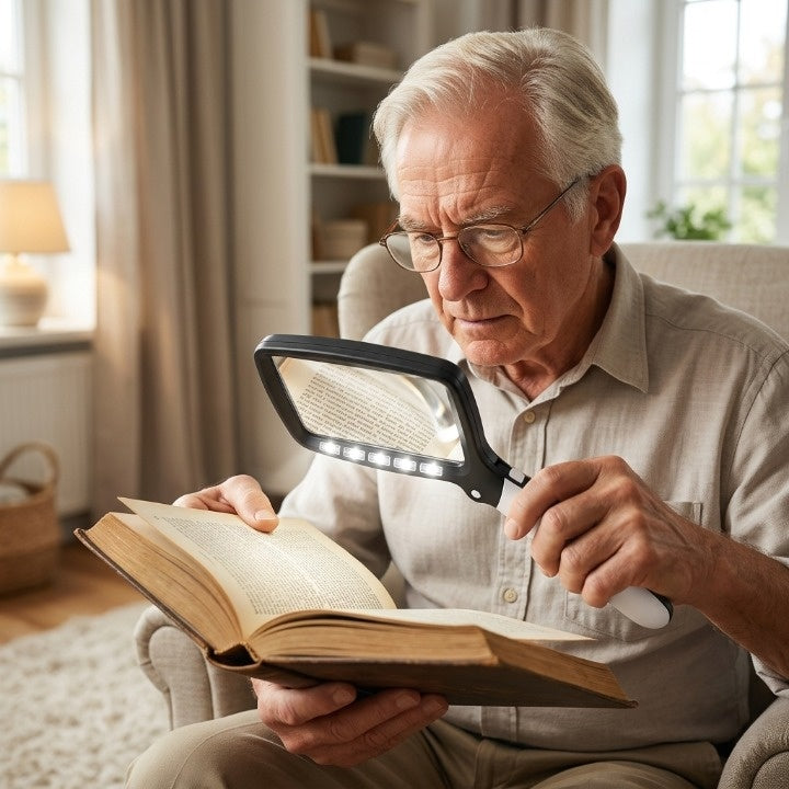 LED Hand Magnifier – Effortlessly Read Fine Print