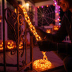 Halloween Lichterkette Kürbis Orange – Wetterfest