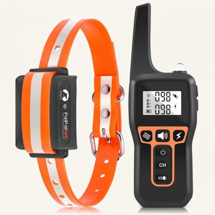 Dog collar with remote control, 1000 m range – IP67 waterproof