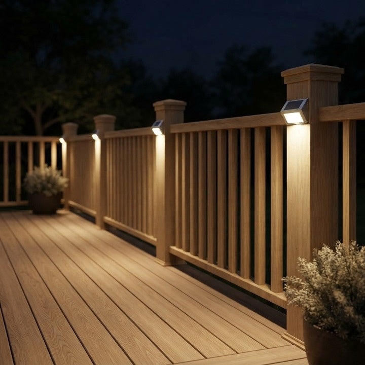 Solar wall light stainless steel weatherproof and automatic