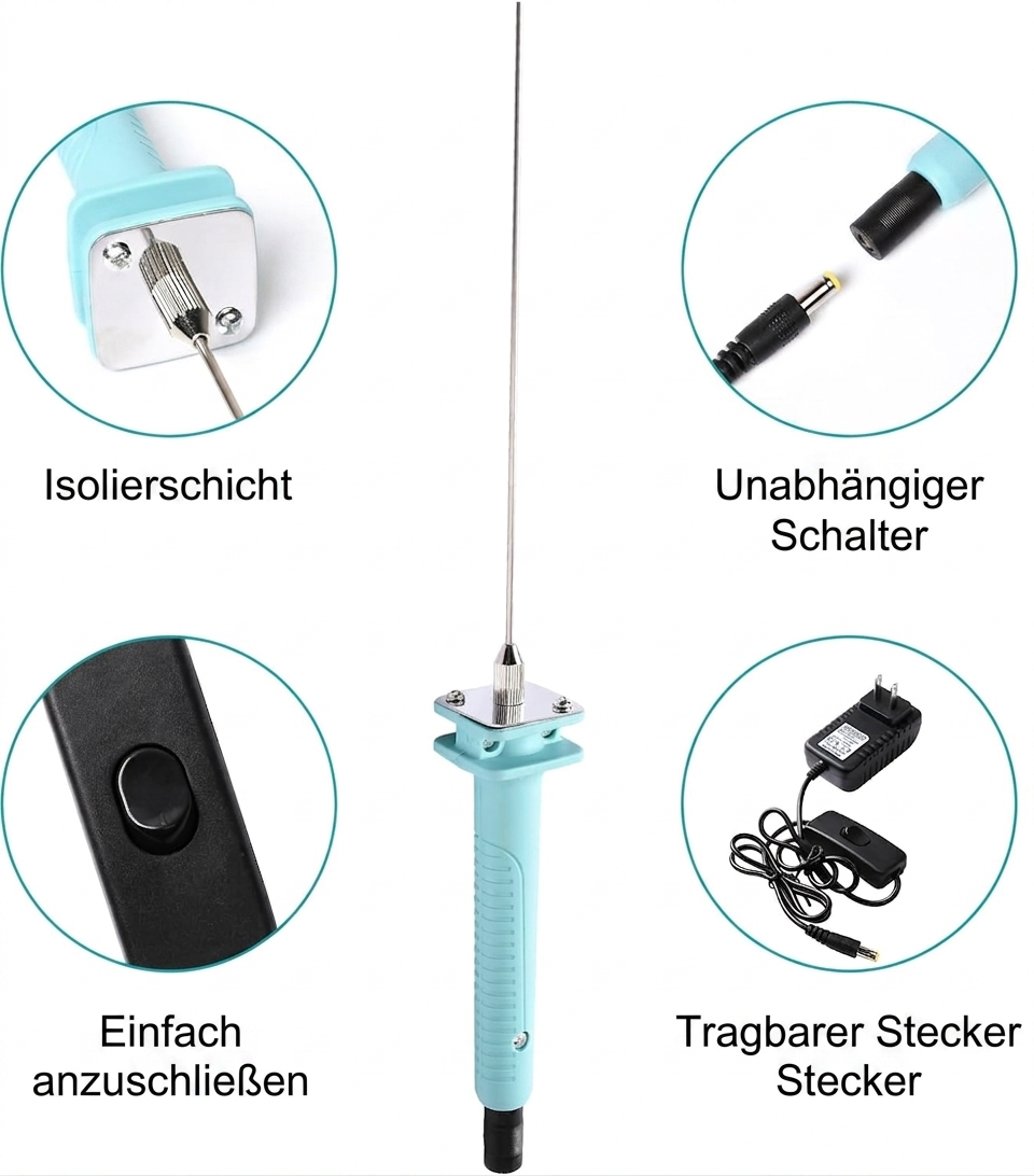 Electric Foam Cutter — Precise Cuts, 5 Wire Lengths