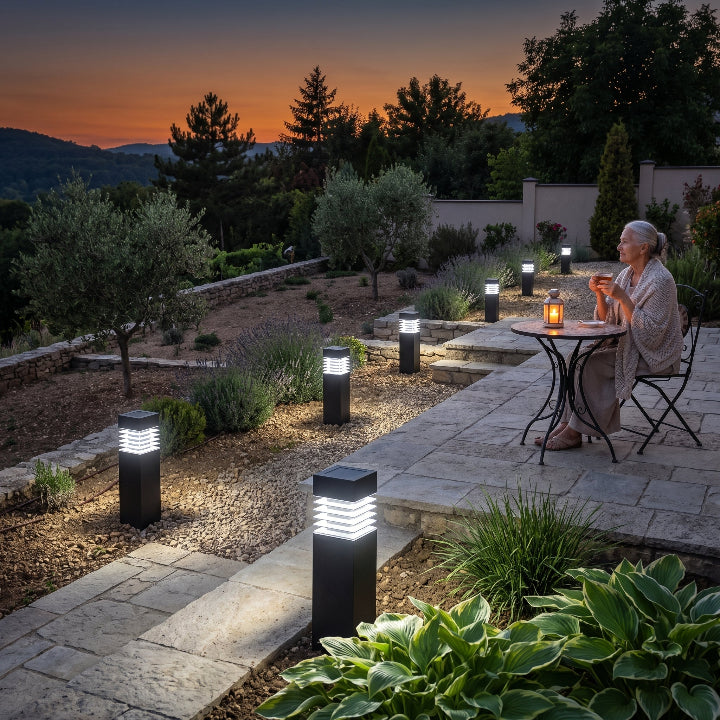 Solar LED pathway light – weatherproof, cordless, switches on automatically