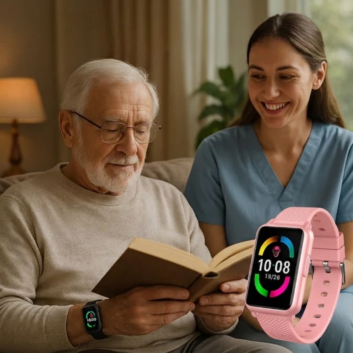 Senioren-Smartwatch mit Sturzerkennung & SOS-Anruf – 4G, GPS & IP67