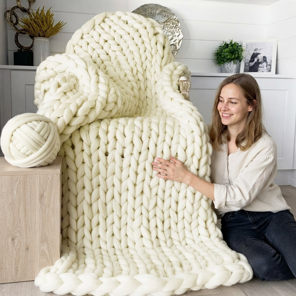 XXL Chunky Strickgarn 1500 g – Extra dick und weich