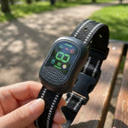 Hundehalsband mit Fernbedienung, Ansage & Vibration, 2000 m, IP67