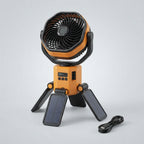 Camping-Ventilator mit LED-Licht und Solar-Powerbank