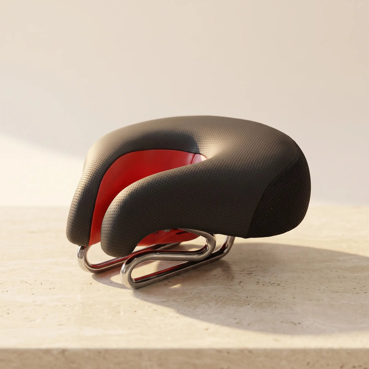 Nose-less bicycle saddle – Pressure-free & ergonomically padded