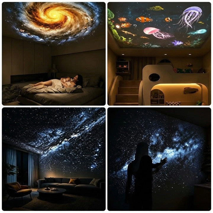 Galaxy Projektor mit Nachtlicht – 2-in-1 LED Sternenhimmel