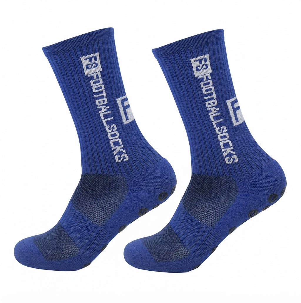 Sportsocken mit Silikon-Grip und Baumwoll-Spandex