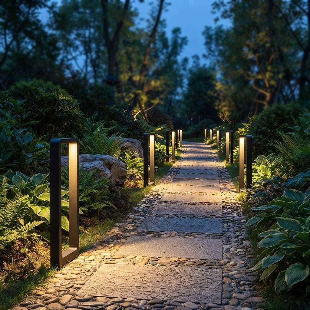 LED-Bodenleuchte Garten Aluminium – Wegebeleuchtung