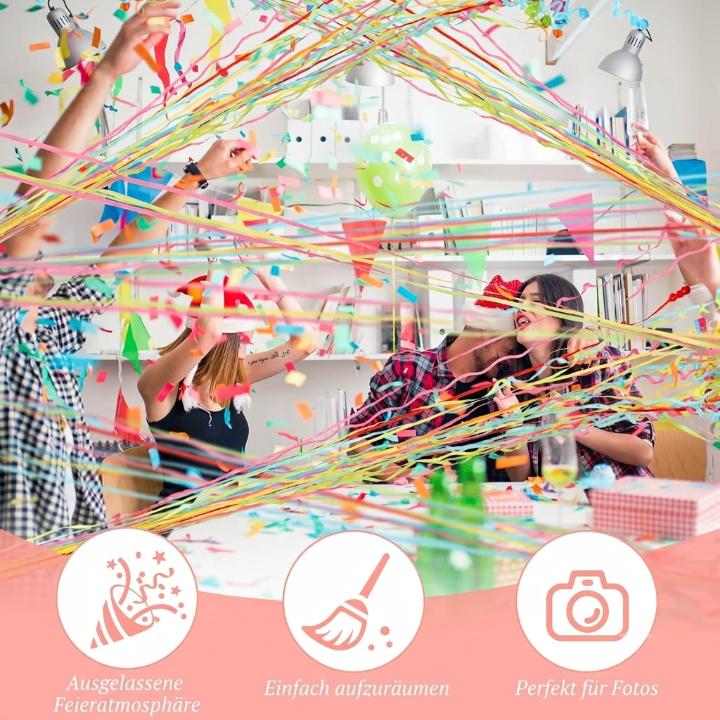 Paper Throw Streamers – Colorful Surprise Without Confetti Mess (10 Pieces)