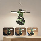 Camping-Ventilator mit LED-Licht und Solar-Powerbank