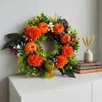 Herbstkranz Kunstblumen mit Kürbissen 40 cm