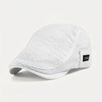 Men's Flat Cap with Mesh Ventilation – Cool & Adjustable