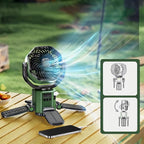 Camping-Ventilator mit LED-Licht und Solar-Powerbank