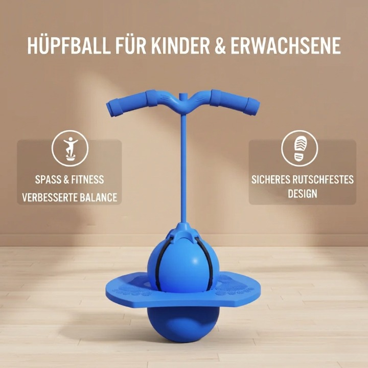 Balance-Hüpfball — Sicher, Rutschfest, Trainiert Balance & Koordination