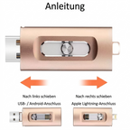3-in-1 USB-Stick — Mehr Speicher für iPhone, Android & PC