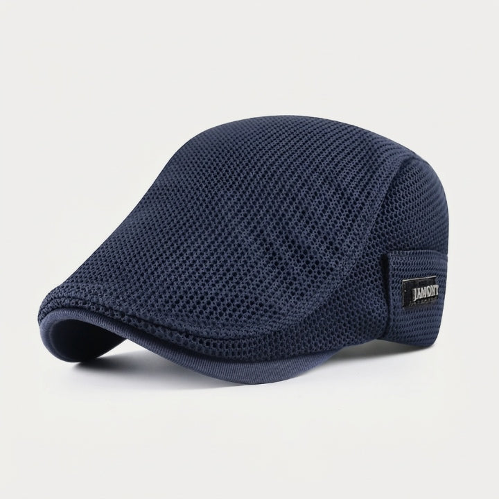 Herren-Schiebermütze aus Baumwolle mit Mesh-Belüftung, verstellbar 58–59 cm, 5 Farben