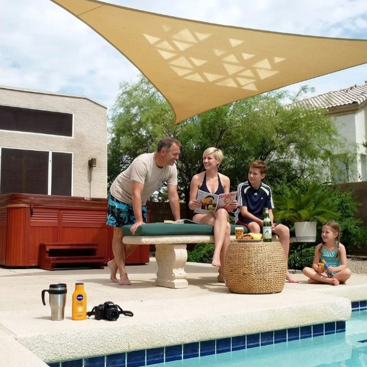 Triangular Sunshade Sail – UV and Weather Protection for Outdoors