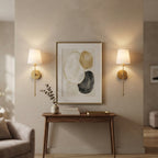 Wireless LED wall lamp with remote control, RGB light and color temperature, no drilling