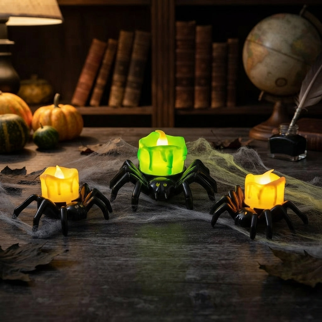 LED-Spinnenlichter Halloween