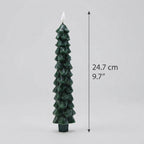 LED-Weihnachtsbaum-Kerze mit Flammeneffekt und Fernbedienung