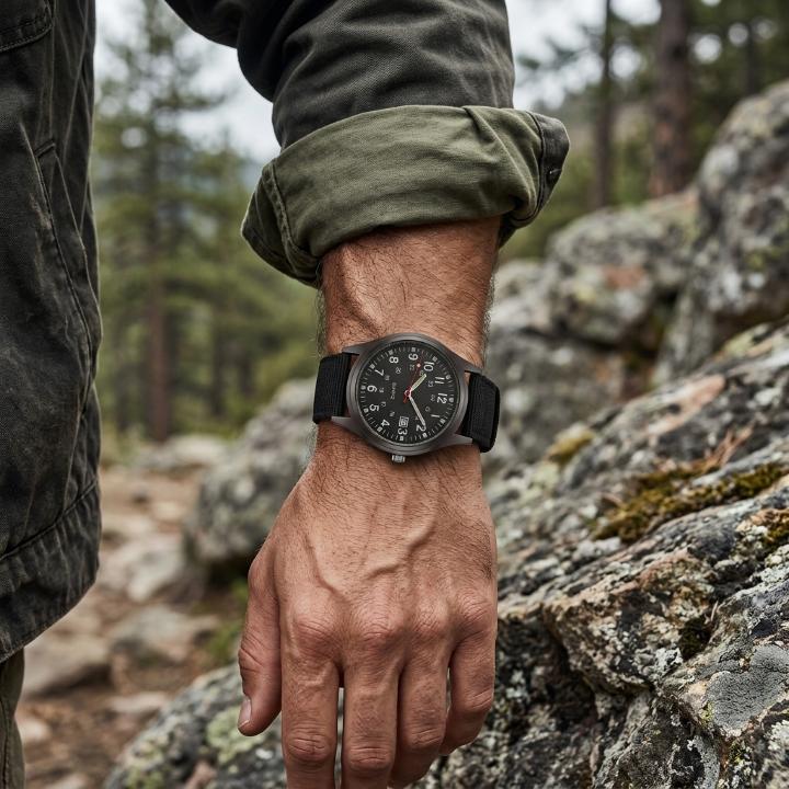 Military Watch with Nylon Strap – Water Resistant, Shockproof & Luminous Hands