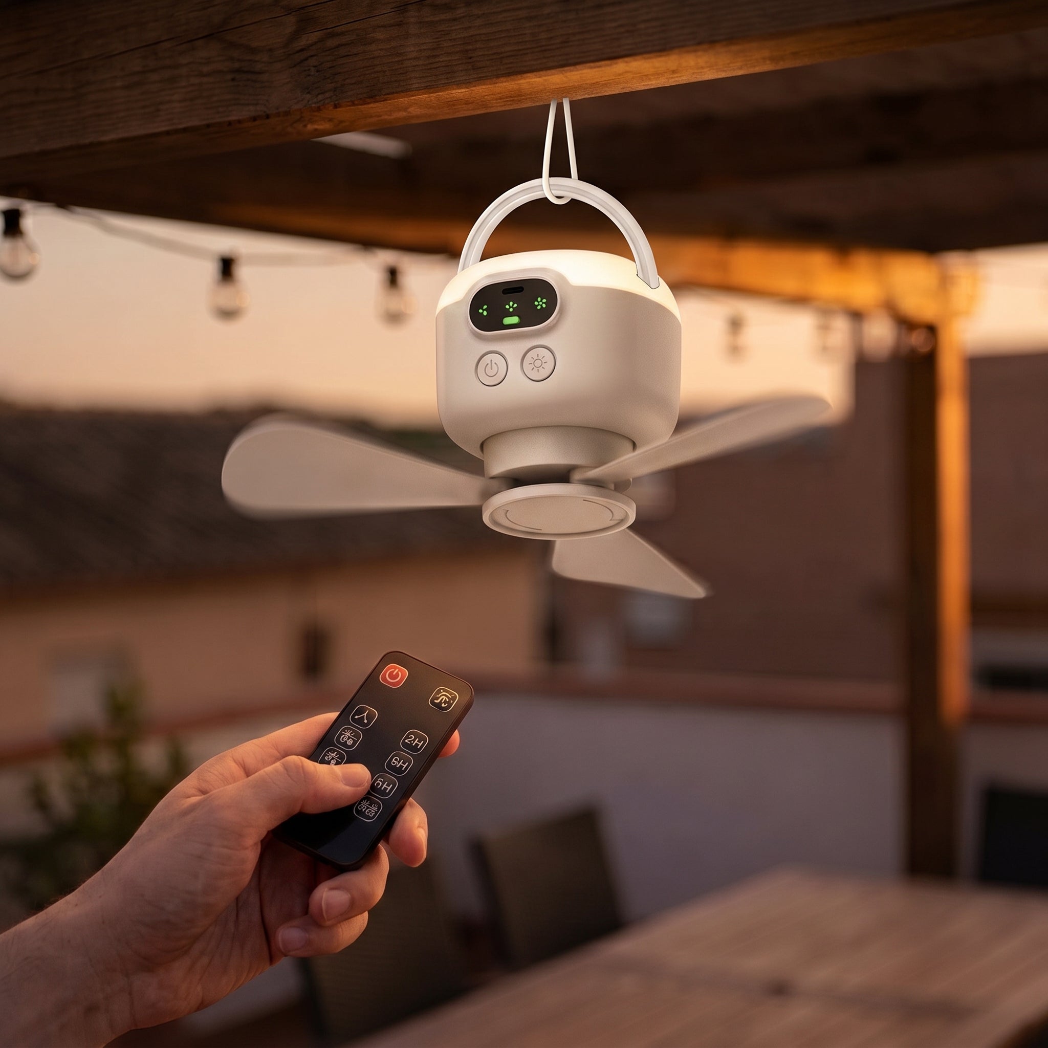 Deckenventilator mit LED-Licht und Fernbedienung