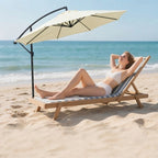 Water-repellent replacement parasol cover with ventilation opening