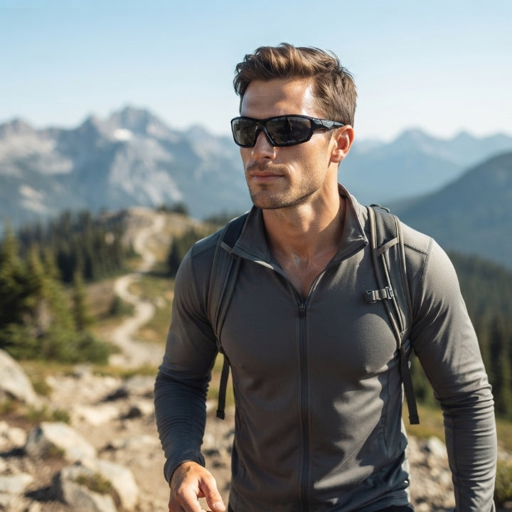 Polarized sports sunglasses with UV400 protection, lightweight and glare-free, 6 colors - for outdoor activities, cycling and the beach