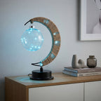 Mondlampe mit Farbwechsel und Holzständer