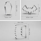 Halloween Ausstechformen 7-teiliges Set aus Edelstahl