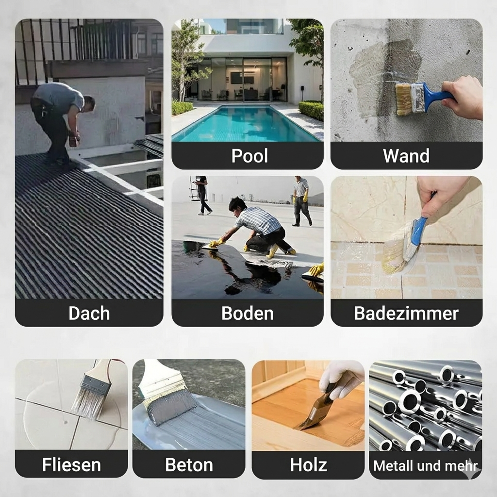 Waterproof sealing — permanently protects walls, roofs & facades