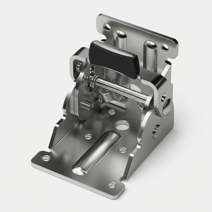 Heavy-duty folding bracket for table legs, 2 pieces, self-locking, up to 225 kg