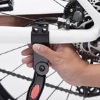 Height-adjustable bicycle stand 32.7–37.8 cm, aluminum, frame-mounted