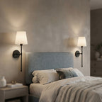 Wireless LED wall lamp with remote control, RGB light and color temperature, no drilling