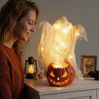 Geist-Deko Kürbis leuchtend – 130 cm