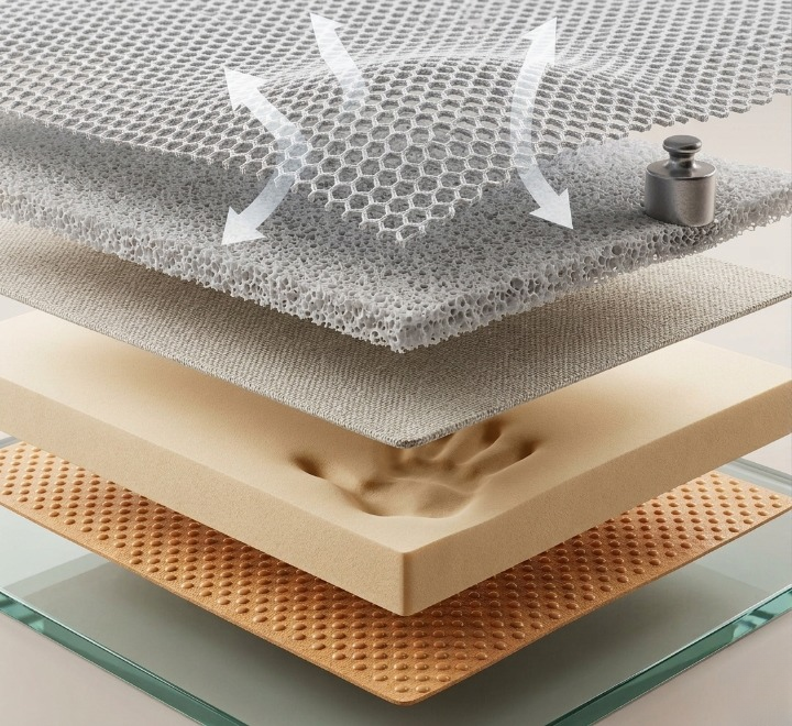 Memory Foam Sitzkissen – Auto, Büro & Rollstuhl