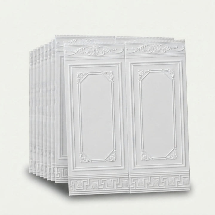 Self-adhesive 3D wall panels, waterproof, set of 10, 70×90 cm, 4mm, approx. 6.3 m²