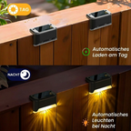 Solar Terrace Lights Set of 4 – Motion Sensor & IP65