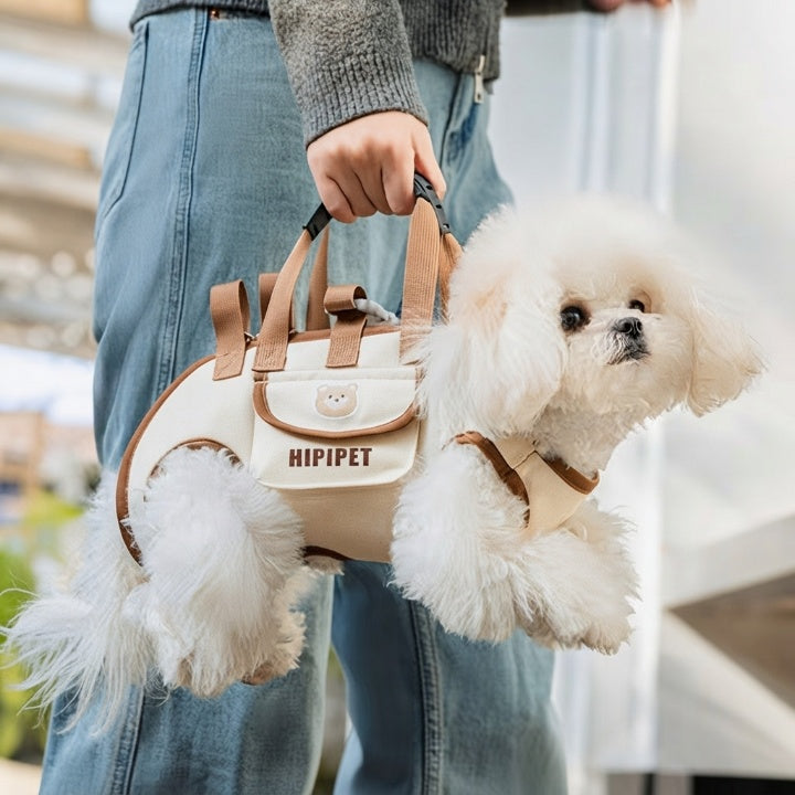 Hundetragetasche mit ergonomischer Trageweise