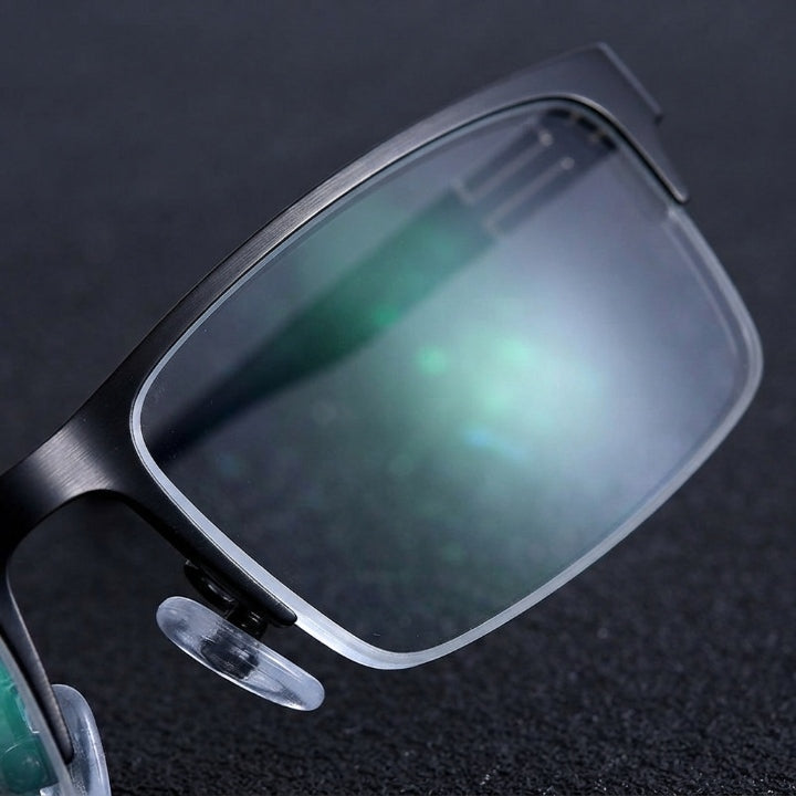Bifocal reading glasses for near and far – semi-rimless, +1.0 to +4.0 dpt
