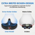 Extra Wide Bicycle Saddle – Ergonomic, Breathable, Suitable for Every Bike Type