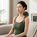 Neck massager with 4D shiatsu and heat function