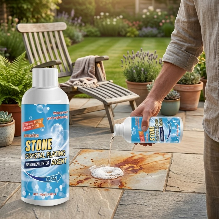 Stone cleaner 2 × 100 ml – removes rust, oxidation & discoloration on natural stone