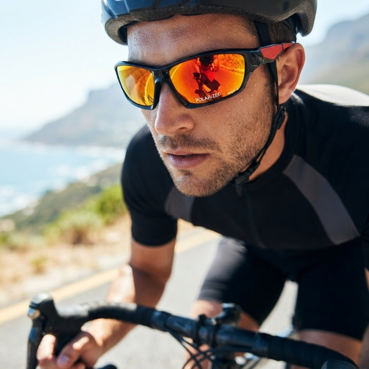 Sportsonnenbrille polarisiert mit UV400-Schutz, Unisex